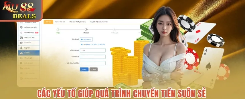 Rút Tiền MU88 - Chia Sẻ Cách Thức Giao Dịch Nhanh Nhất Các yếu tố giúp quá trình chuyển tiền suôn sẻ