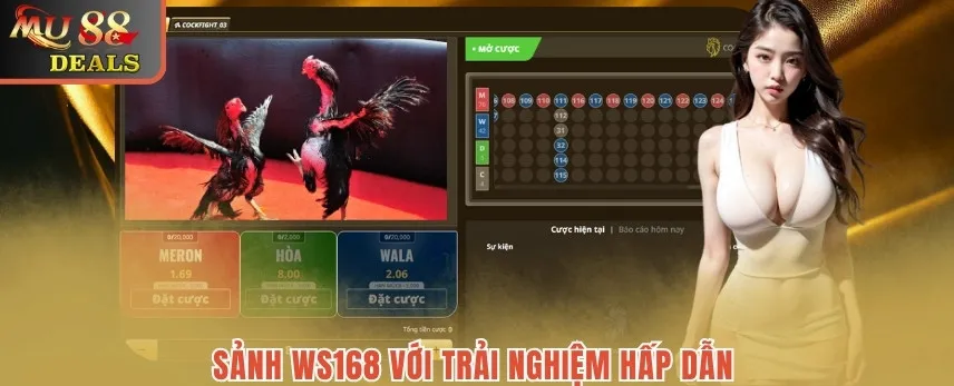 Đá Gà Mu88 - Nền Tảng An Toàn Với Phần Thưởng Có Giá Trị Sảnh WS168 với trải nghiệm hấp dẫn